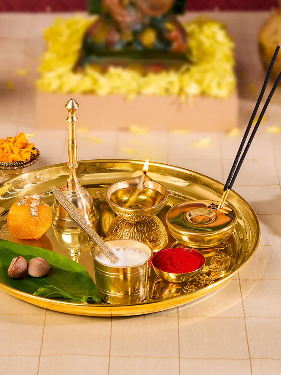 Daily pooja set thali